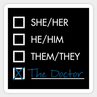 Doctor Who Pronouns Magnet